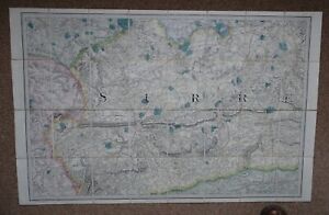 OS 1" Map - Sheet 8 Surrey 1876