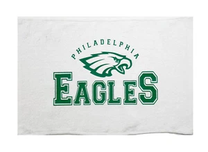NFL Philadelphia Eagles 11" x 18" 100% Cotton Rally Towel White Towel Philly - Picture 1 of 1