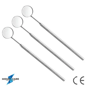 X3 Examination Magnifying Dental Mouth Mirror Heads with Handle Stainless Steel - Picture 1 of 2