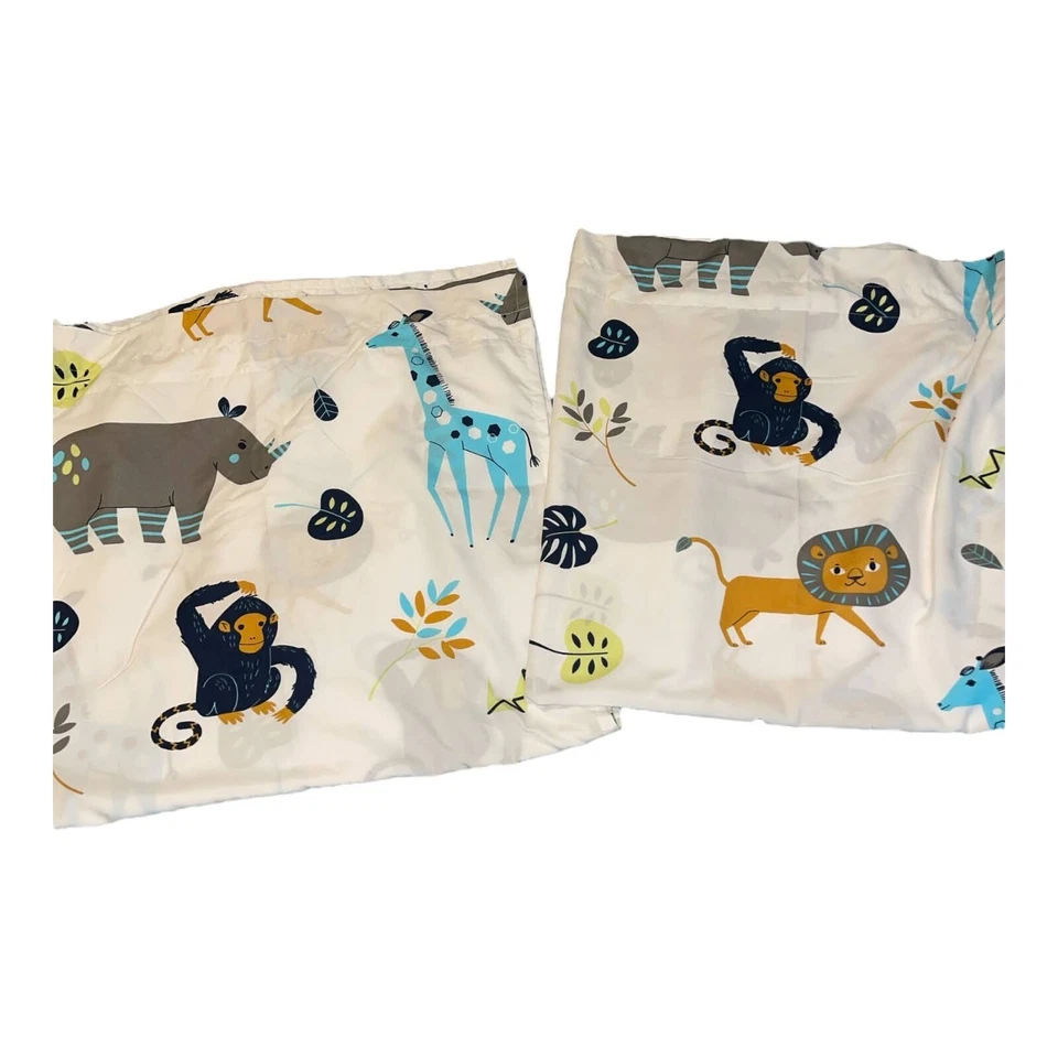 Sweet Jojo 婴儿 幼儿 Mod 丛林系列 窗帘 2 面板 42x84 每件 — 第 1/4 张图片