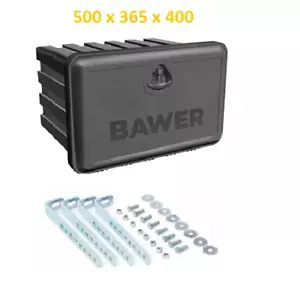 LKW Staukasten Bawer 500x400x365 +HALTERUNGEN Werkzeugkasten Staubox Anhänger - Bild 1 von 3