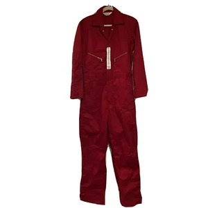 Walls Work Mens Long Sleeve Non-Insulated Mechanic Coverall Red Sz 36 Tall(61”) - Picture 1 of 12