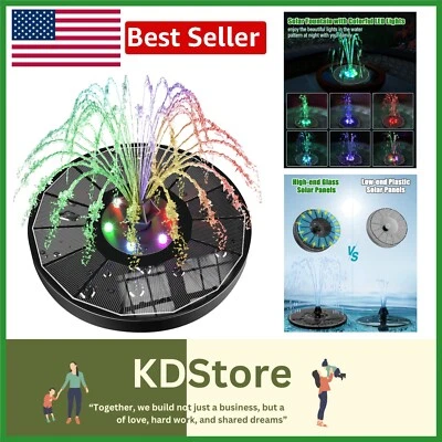 Eco-Friendly Glass Solar Fountain with 7 Water Styles – Ideal for Outdoor Spaces - Image 1 of 4