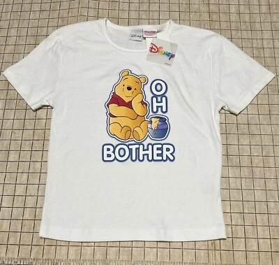 Camiseta Bebé Vintage Winnie The Pooh Mediana Blanca Nueva Con Etiquetas Disney Deadstock Foto 1 de 4