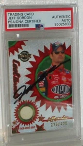 2005 WHEELS JEFF GORDON AUTOGRAPHED SHIRT CARD #273/475 PSA/DNA AUTHENTIC AUTO - Picture 1 of 5