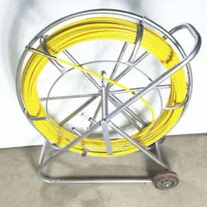 New 10mm*150M Fish Tape Fiberglass Wire Cable Running Rod Duct Rodder Puller US - Picture 1 of 4