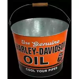 ¡HARLEY DAVIDSON USA ACEITE GENUINO NUEVO METAL LAGRE ENFRÍA TUS PIPAS CUBO DE CERVEZA HIELO! - Imagen 1 de 8