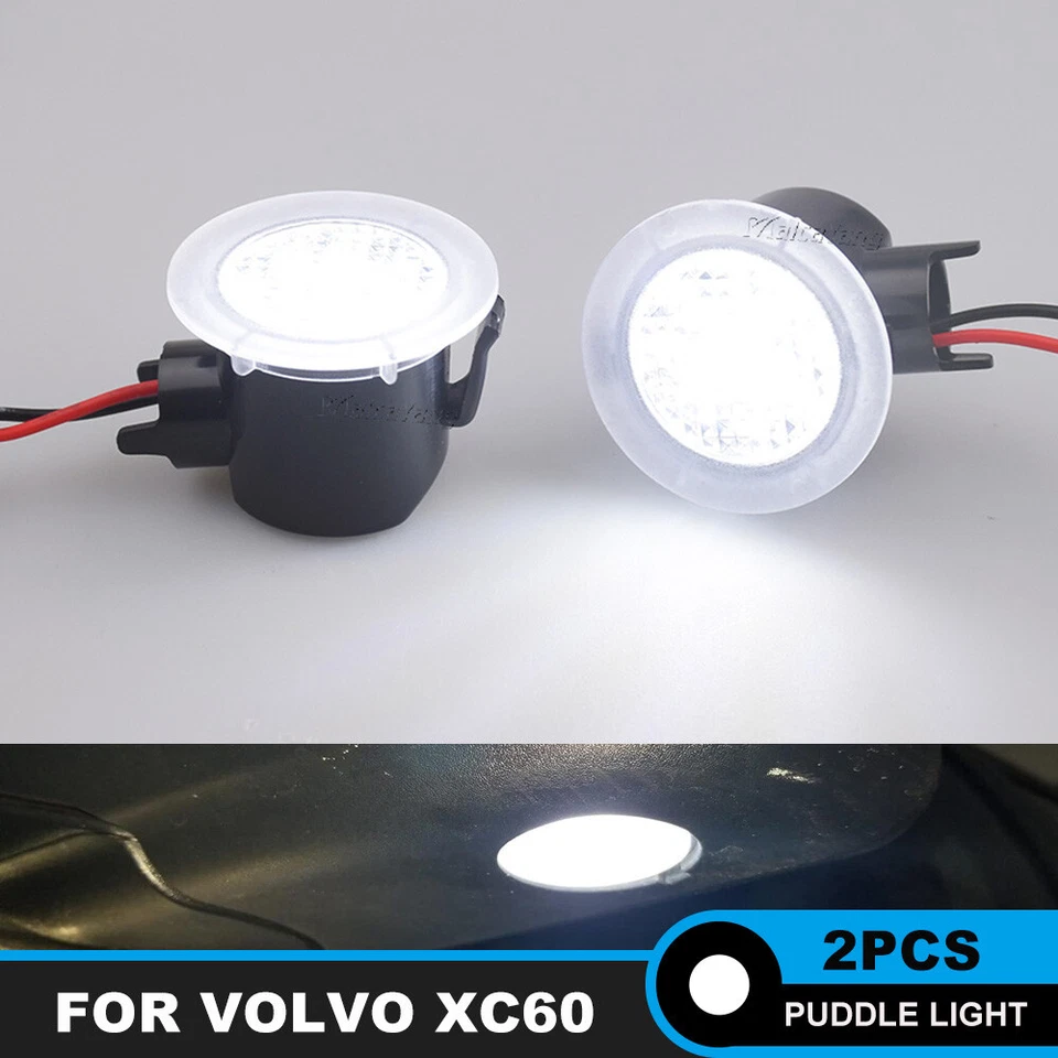 Luz LED de charco de espejo retrovisor lateral para Volvo XC60 2009-2013 2014 2015 2016 2017 Foto 1 de 4