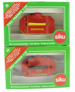 2x SIKU Farmer 1961 Front-Kreiselmäher Niemeyer Vicon 1:32 in OVP für Traktor - Picture 1 of 5