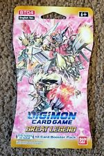 NEW Great Legend Booster Pack Digimon Card Game BT04 English 12 Card Booster 