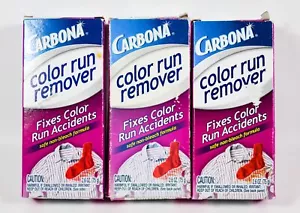 3 Carbona COLOR RUN REMOVER Fixes Color Run Accidents Non-Bleach Formula - Picture 1 of 3