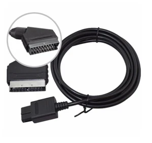 Câble péritel peritel AV RGB Scart pour Nintendo GameCube, N64 et Super Nes PAL - Imagen 1 de 5