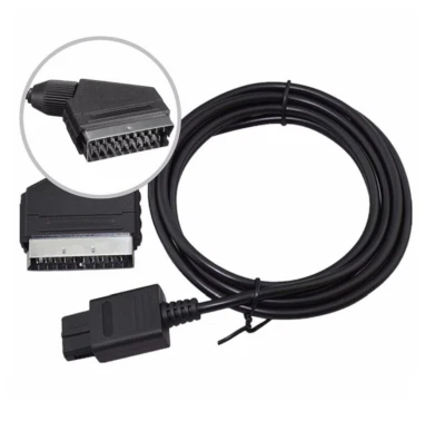Câble péritel peritel AV RGB Scart pour Nintendo GameCube NGC Game Cube - Imagen 1 de 4