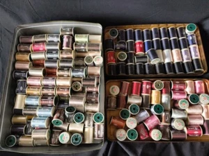 Vintage & Antique Whole sale Lots of Japanese Silk Thread Spools set -h0320- - Picture 1 of 17