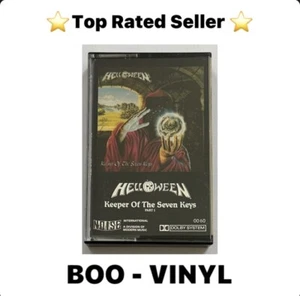 Helloween - Keeper Of The Seven Keys Part I Cassette Tape Paper Labels German Ex - Imagen 1 de 7