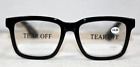 Aezuni Shinny Black Square Frame Reading Glasses +4.00 Magnify Strength NWT