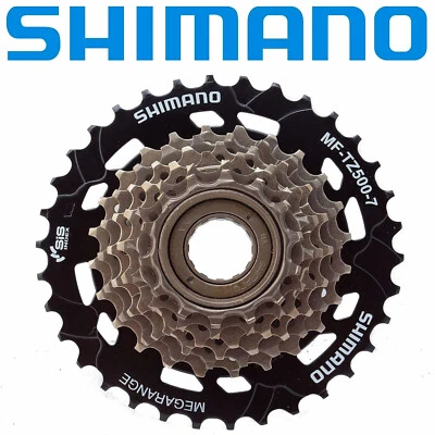 Shimano MF-TZ500 7-speed 14-34t MegaRange Bike Freewheel gear fits Sunrace - Image 1 of 3