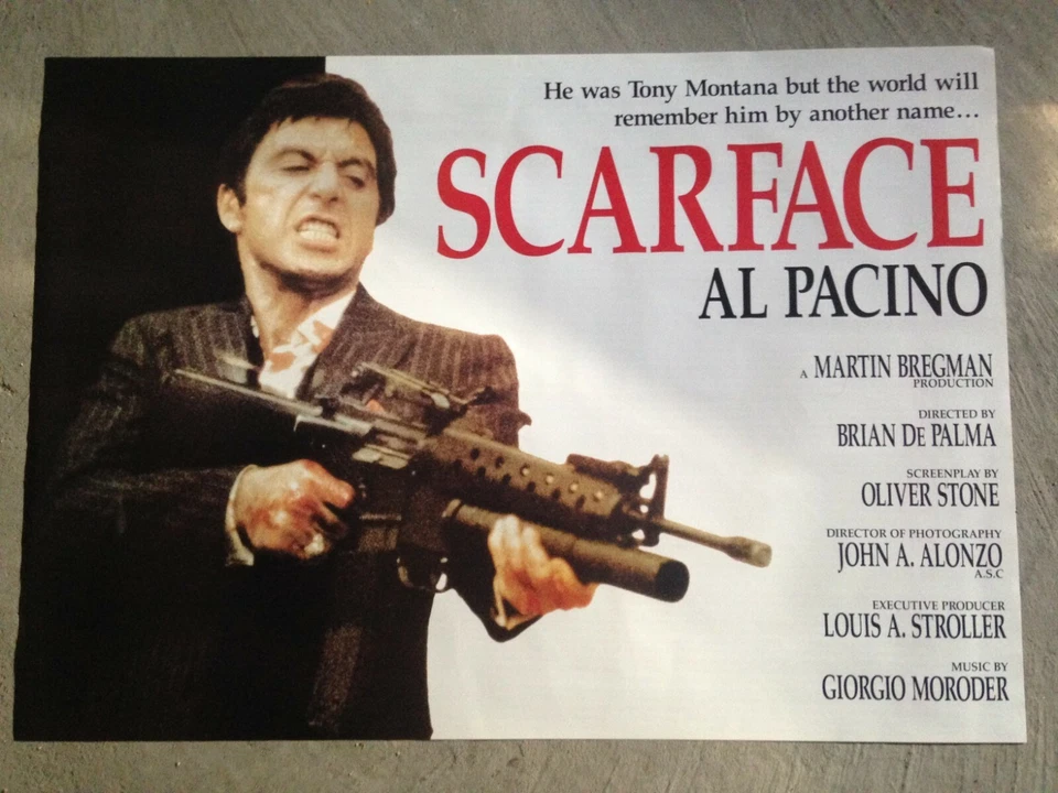 Scarface filmscore poster 24x34- Tony Montana, Al Pacino