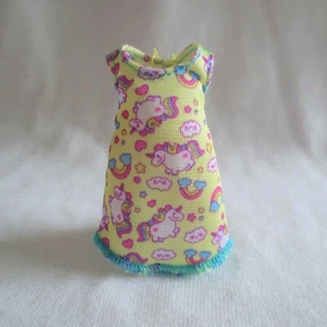 NEW Mattel Barbie Club Chelsea Little Sister Doll Unicorn Night Gown Pajamas PJs - Picture 1 of 3