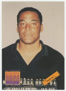 Al Cowlings 1994 #P6 In Pursuit Of Justice Mug Shot Interlink News Service Card - Picture 1 of 2