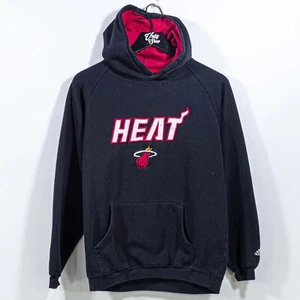 Adidas NBA Miami Heat Logo Basketball Hoodie Sweatshirt Youth Large Y2K - Picture 1 of 8