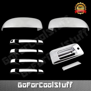For Chevy Silverado 2007-2013 Chrome Mirror, Door Handle & Tailgate Trunk Cover - Picture 1 of 2
