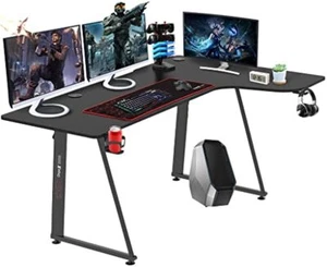 Gaming PC Tisch L-Form Eckschreibtisch Gaming Schreibtisch Computertisch -Rechts - Bild 1 von 7