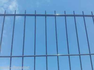 Gittermattenzaun 630mm grün, Doppelstabmattenzaun Metallzaun Stabgittermatten - Bild 1 von 10