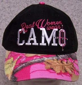 Embroidered Baseball Cap Huntress Real Women Wear Camo NEW 1 hat size fits all - Picture 1 of 2