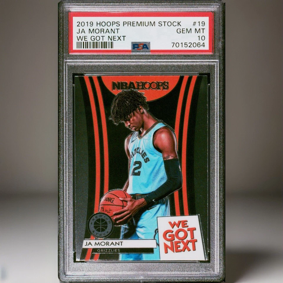 💣🔫2019-20 Panini NBA Hoops Premium Ja Morant Rookie We Got Next PSA 10 💣🔫 - Image 1 of 3