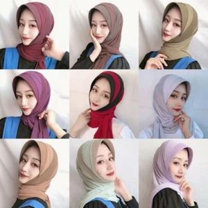 One Piece Amira Muslim Slip On Women Hijab Caps Scarf Islamic Headwear Shawl - Picture 1 of 4