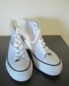 138/10 FILA Damen Sneaker Turnschuhe Gr. 37 UK4 weiß Schnürer knöchelhoch - Bild 1 von 4