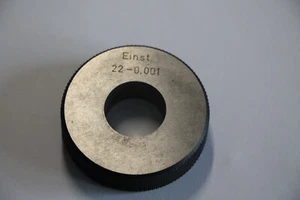 Einstellring 22 -0,001 mm Prüfring Kontrollring Lehre - Bild 1 von 6