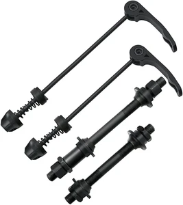 1 Pair Bike Quick Release Axle Skewer Bicycle Hub Parts, Front & Rear Axle Hollo - Picture 1 of 12