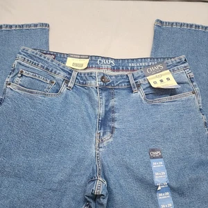 Chaps Ralph Lauren Herren Jeans Relaxed Fit Blau Größe 36x29 Stretch Neu mit Etikett - Bild 1 von 7