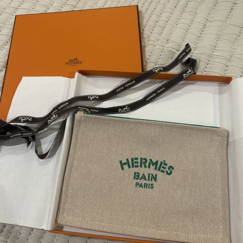 Hermes Bain Paris Nuevo Sin Usar Con Caja Maquillaje Bolso/Bolso de Mano Foto 1 de 4