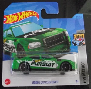 MOC Hot Wheels 2023 HW Metro Green Dodge Charger Drift 54/250. UK ONLY. - Picture 1 of 2