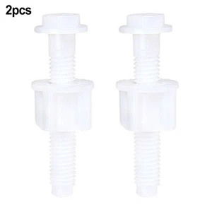 Long lasting 2pc Toilet Hinge Bolts Fixing Kit Suitable for Most Toilets - Picture 1 of 7
