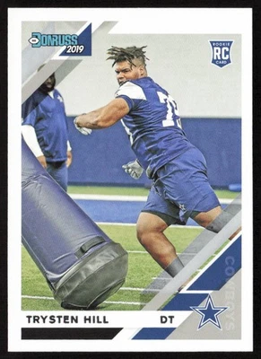 2019 Donruss Trysten Hill #277 Rookie Dallas Cowboys - Image 1 of 2