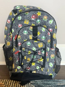 Pottery Barn Super Mario Gear-Up Glow-in-the-Dark Recycled Rucksack Mono "ERIC" - Bild 1 von 2