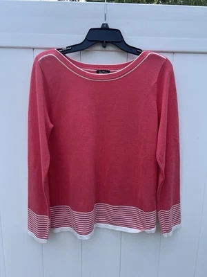 Vila Milano Womens Sweater Size Long Sleeve Pink Long Sleeve Cotton Blend - Image 1 of 4