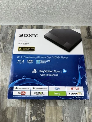 SONY BDP-S2500 Wi-Fi Streaming Blu-Ray Disc DVD Player Built-in LAN New In box - Image 1 of 4