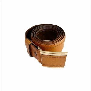 Cinturón Hickok Vintage Cuero Tostado Cuero Hebilla Talla 40 Cuero Vaca México Vaquero - Imagen 1 de 7