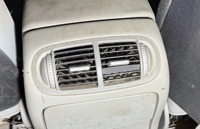 03-10 Porsche Cayenne consola central trasera climatización aire acondicionado calefacción ventilación OEM Foto 1 de 1