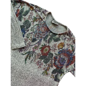 Saturday Sunday Anthropologie Floral Print Top Long Sleeve XS sweater - Picture 1 of 9