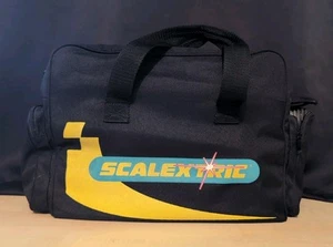 Vintage schwarz Scalextric Sammler Canvas Reisetasche Tragetasche & Schiene Konvolut - Bild 1 von 21