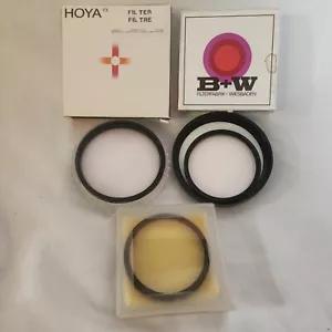 Lot of 3 Camera Filters Hoya 58mm & 49mm Skylights.Also B+W 49ES WZ1 - Picture 1 of 7