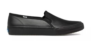 Zapatos informales sin cordones de cuero negro de dos pisos Keds para mujer talla 7,5 NUEVO - Imagen 1 de 5