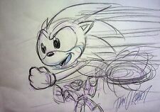 Adventures of Sonic the Hedgehog SIGNED DAN KUBAT Hand Drawn Character Art