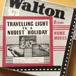 1960s Vintage 8mm Tape.Travelling Light to a Nudist Holiday. Walton Films